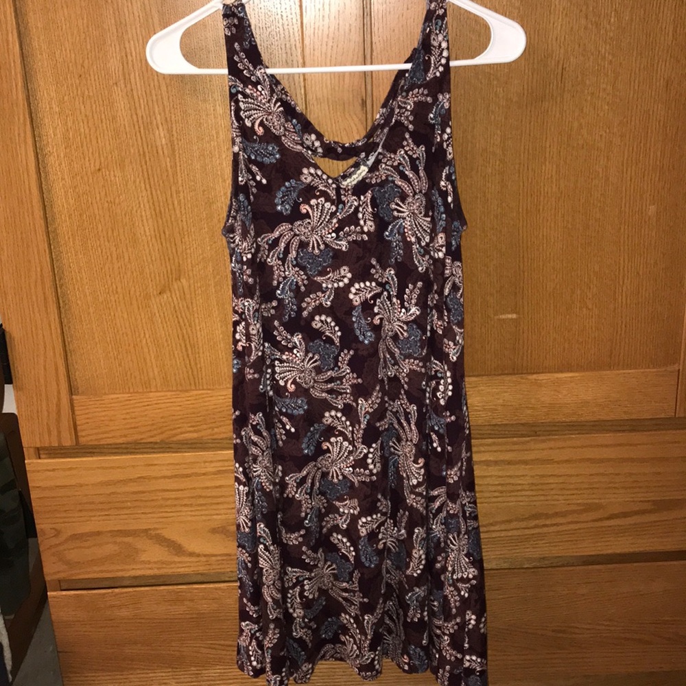 Burgundy summer dress